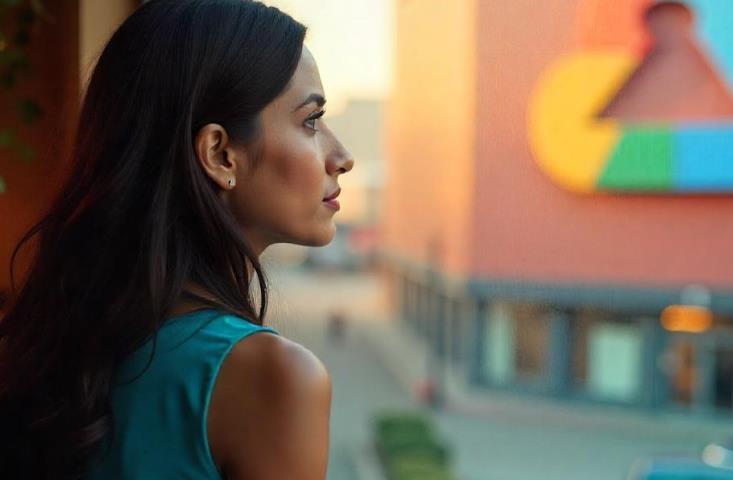 Woman looking into the distance